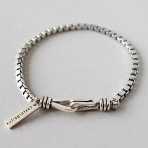*NEW 925 Sterling Silver Vintage Chain Bracelet